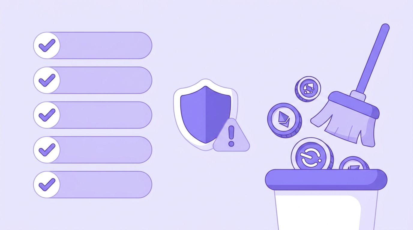 Meerdere issues tegelijk oplossen (spam- en scamtokens)